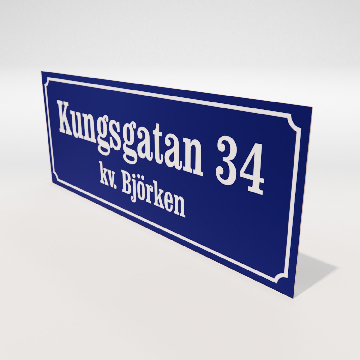 Husskylt - Aluminium 1,5 mm - Designa själv online - Nosico