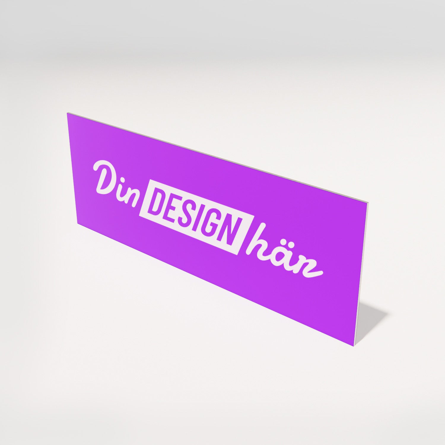 Aluminiumskylt – Designa själv online