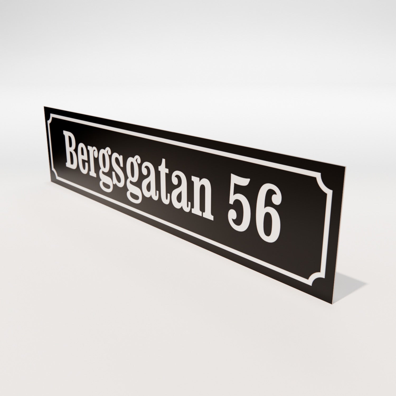 Husskylt - Aluminium 1,5 mm - Designa själv online - Nosico