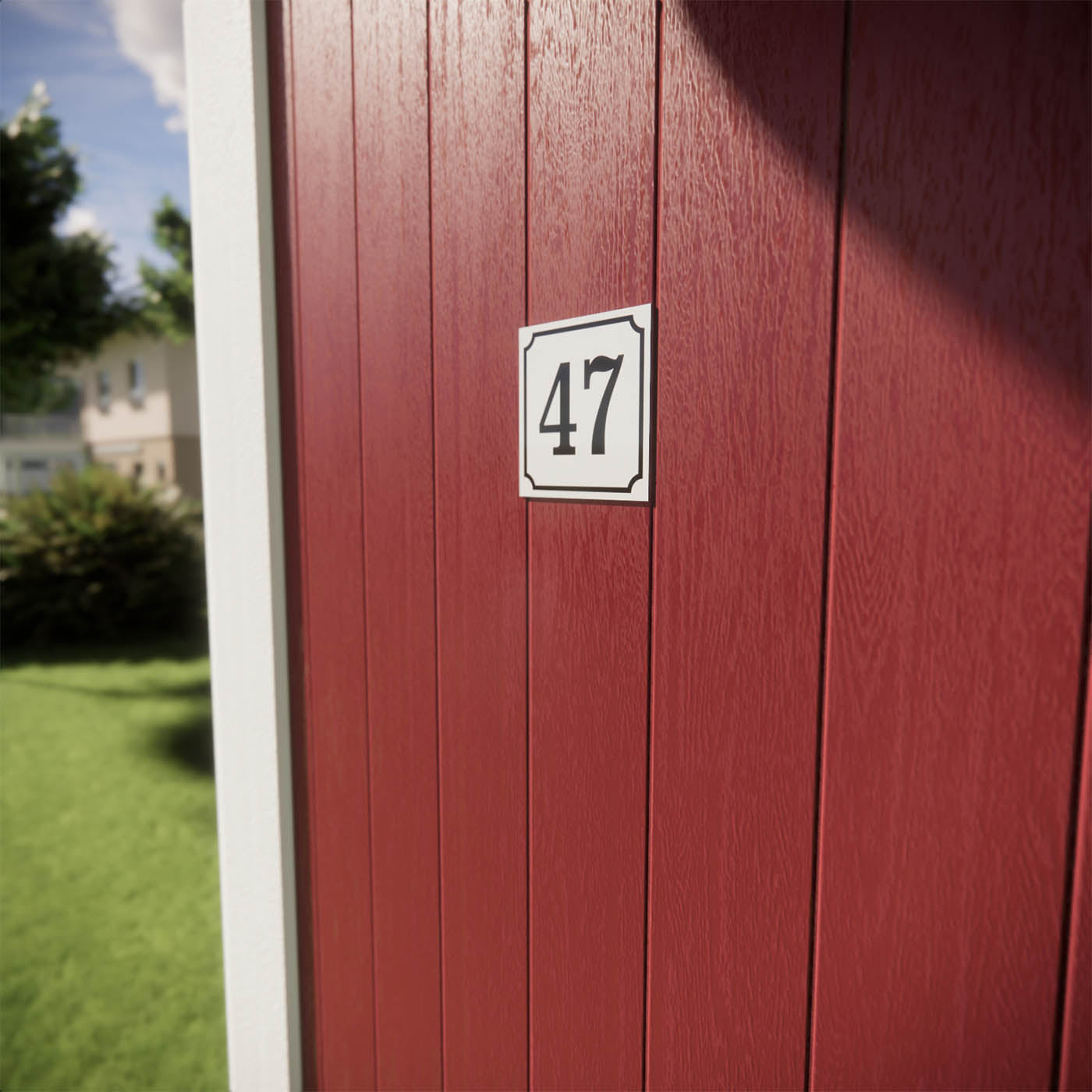 Husnummerskylt - Aluminium 1,5 mm - Designa själv online