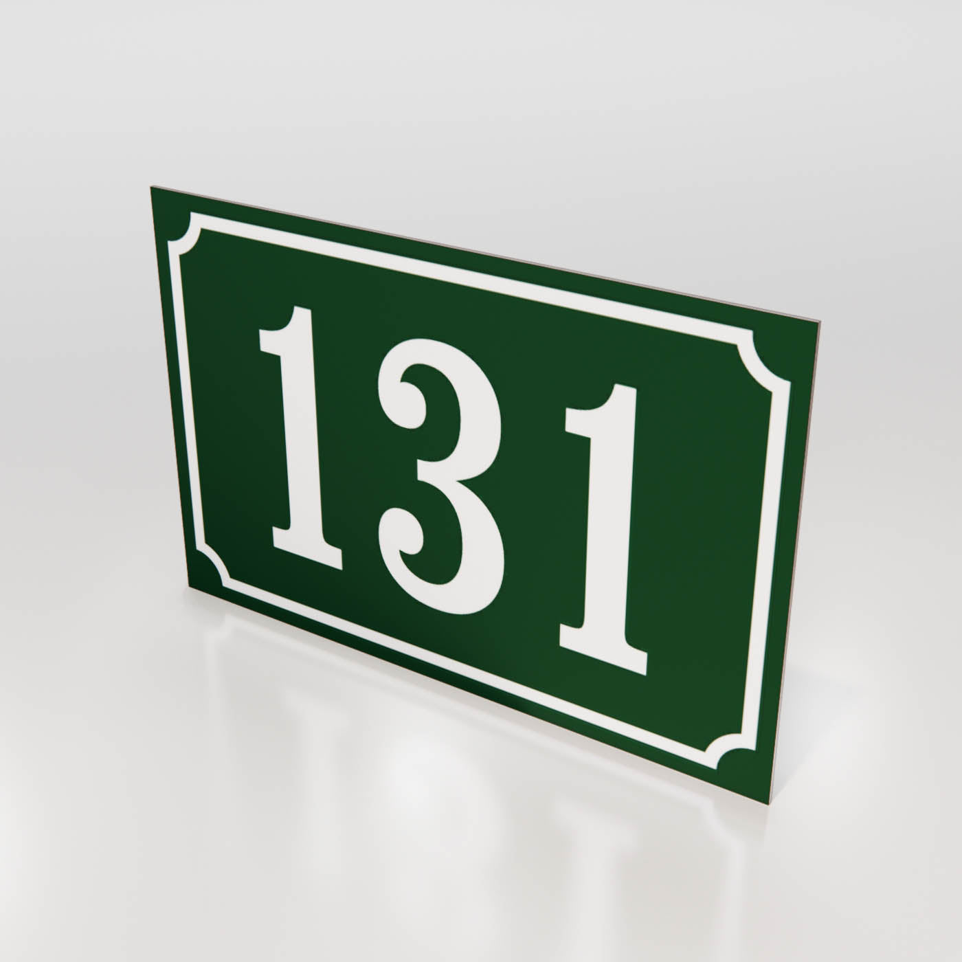 Husnummerskylt - Aluminium 1,5 mm - Designa själv online