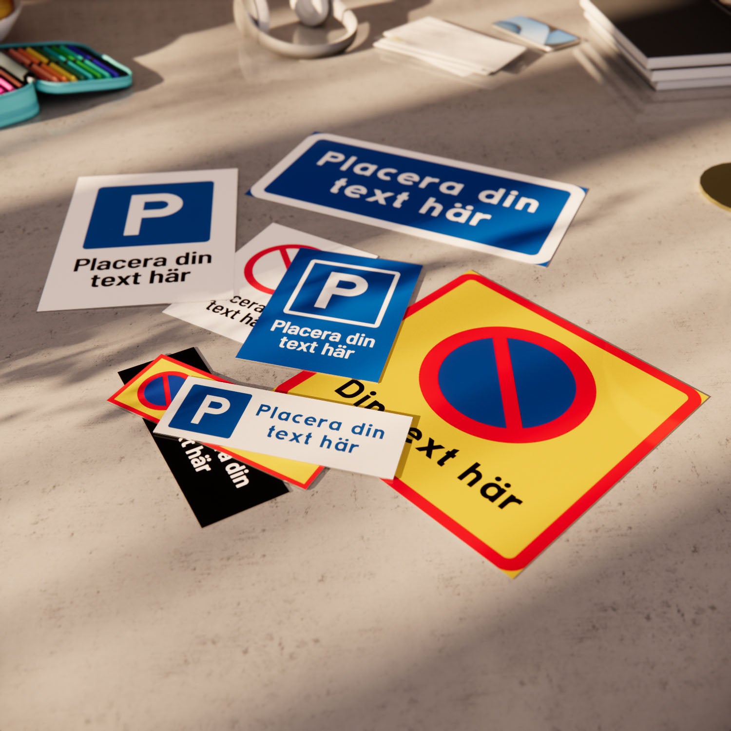 Parkeringsskylt – Designa själv online