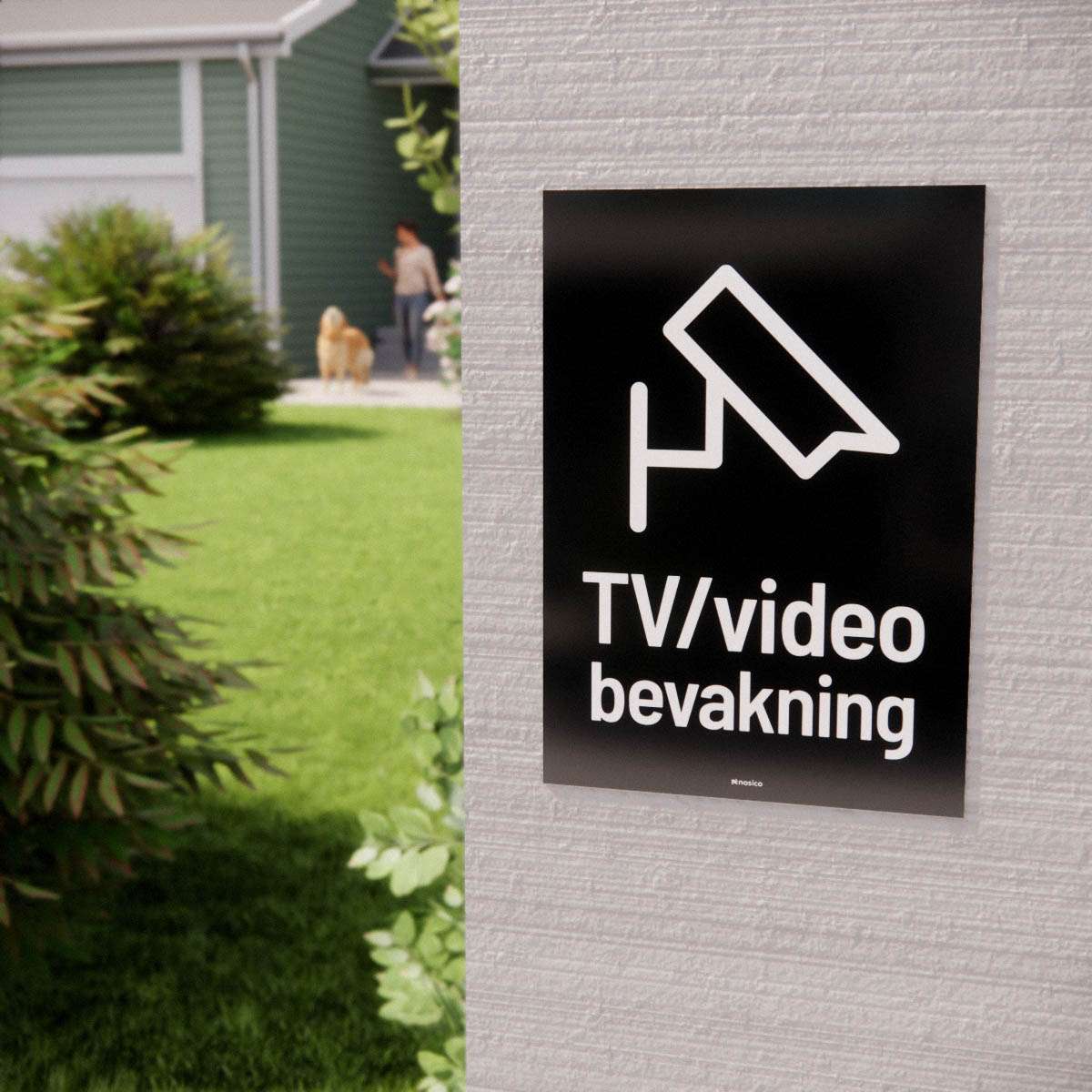 Skylt - TV/Videobevakning - Nosico