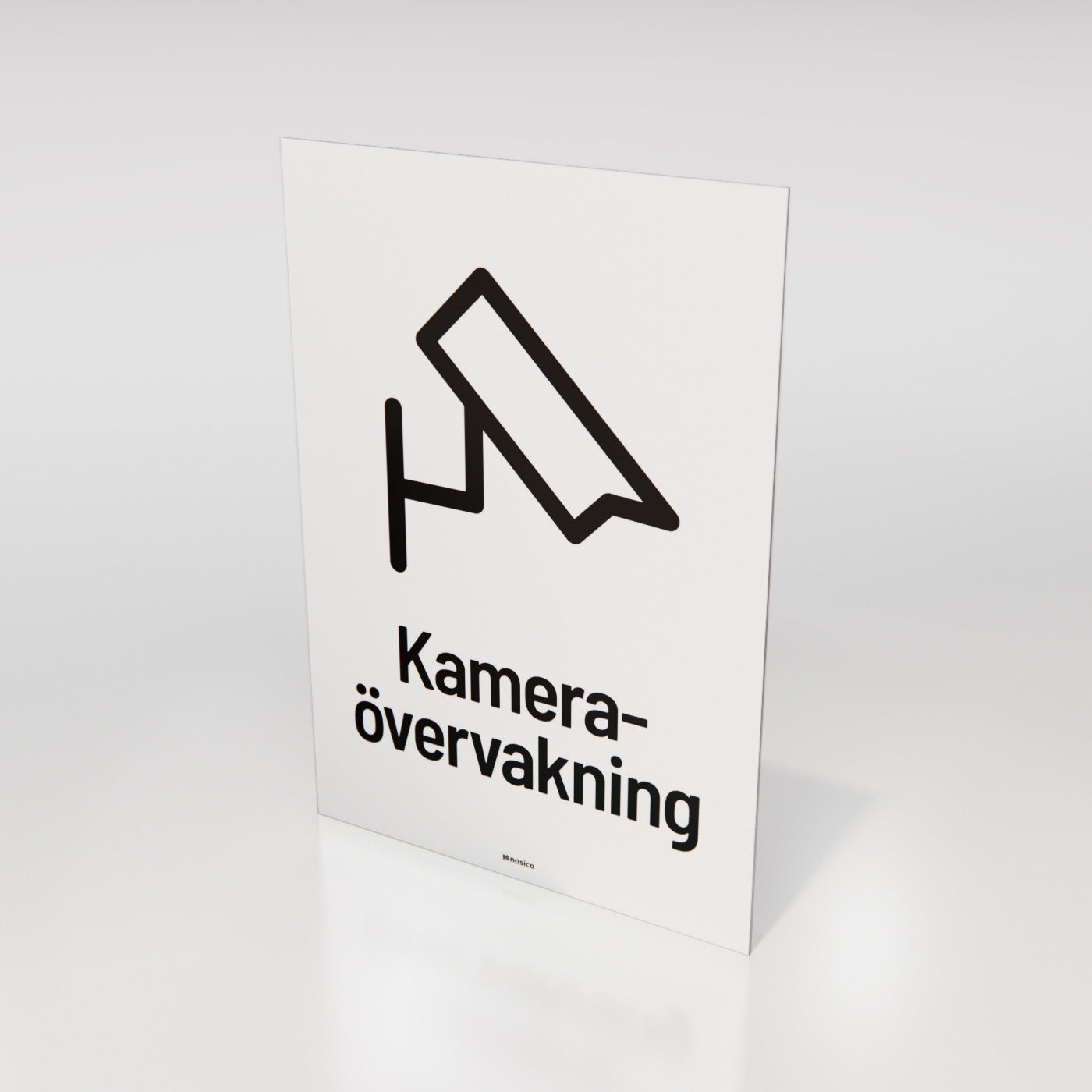 Skylt - Kameraövervakning - Nosico